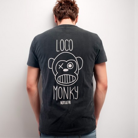 Camiseta Num Wear Loko Monky Puro...