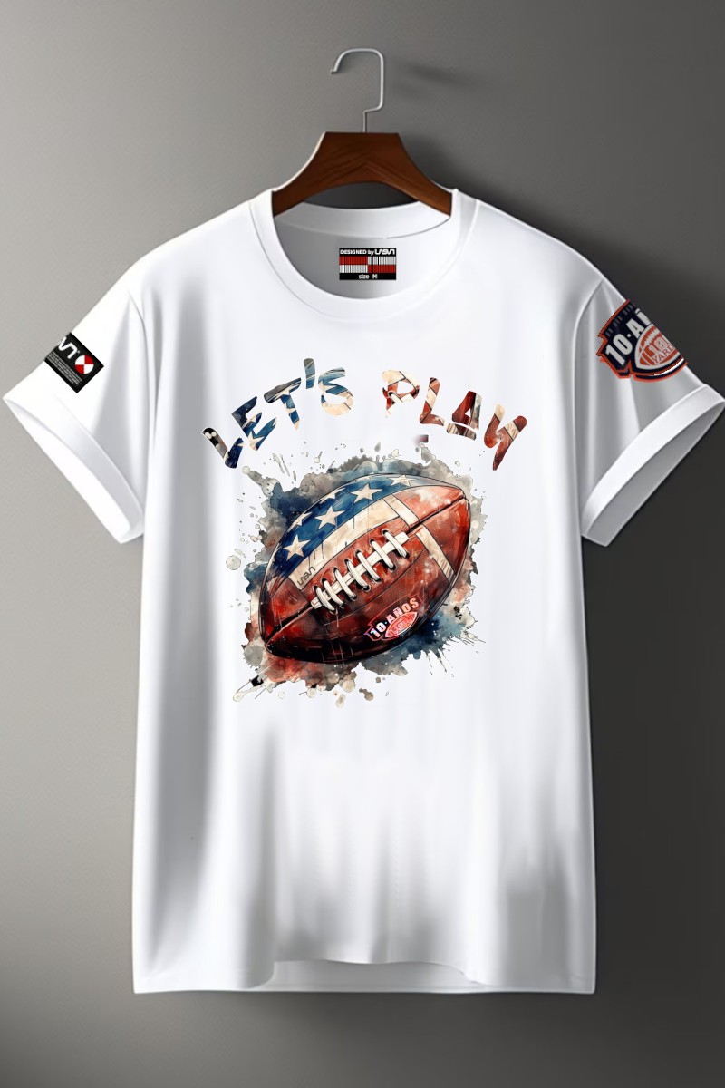 camiseta-de-hombre-100-yardas-by-lasal-lets-play-blanco