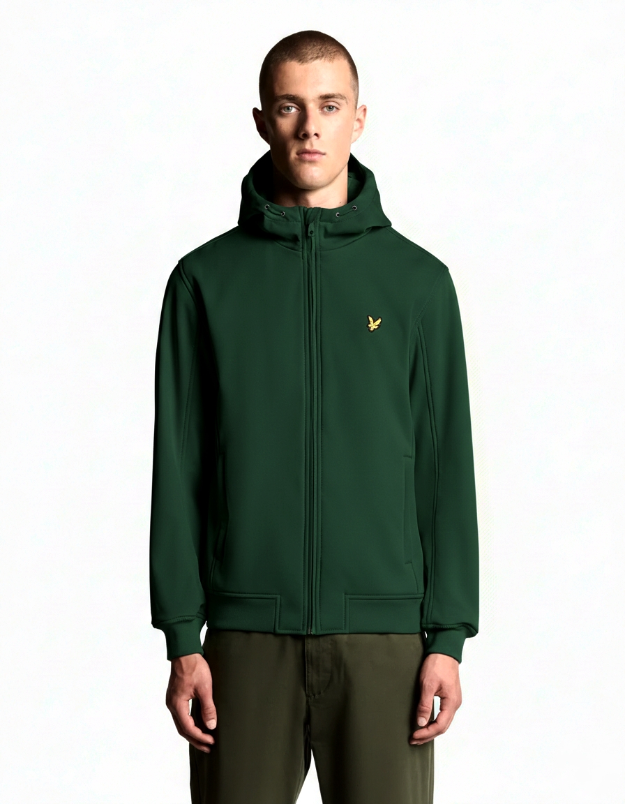 Chaqueta Lyle and Scott softshell con forro polar 1 dark green